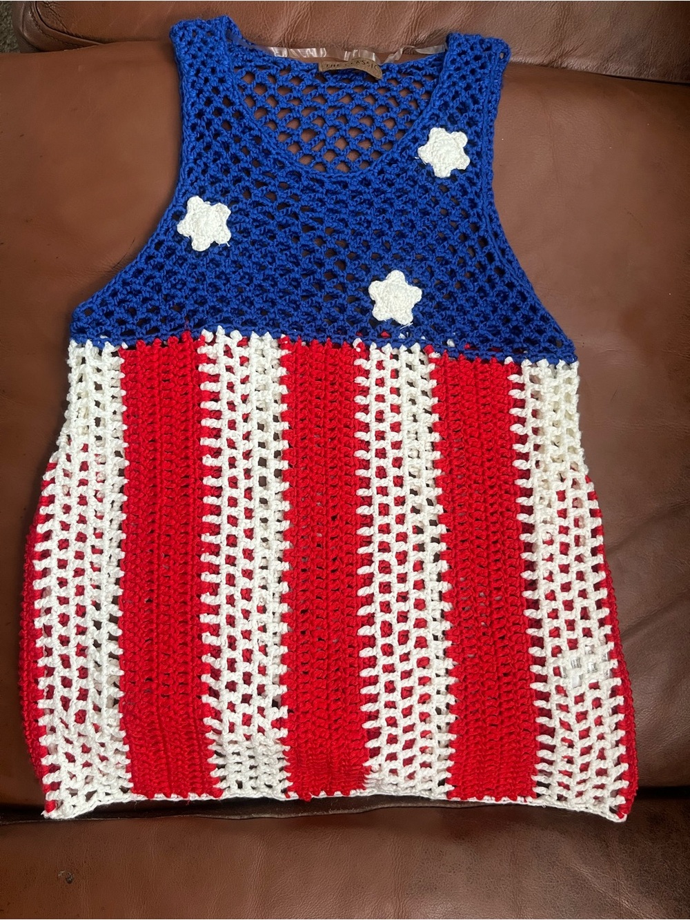 The Classic Crochet Open-Weave tank 4th of July
